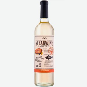 Вино Стейквайн Торронтес 0,75л бел.п/сух. 12,5%