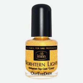 Голографическая сушка-закрепитель лака для ногтей Northen Lights Hologram Top Coat Gold: Сушка-закрепитель 3,5мл