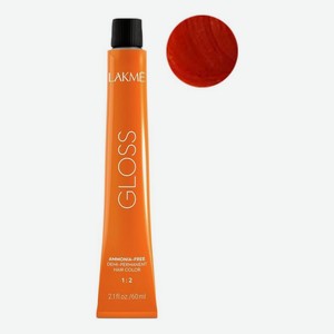 Крем-краска для тонирования волос без аммиака Gloss 60мл: 7-49 Средне-белокурый медно-красный с красноватым оттенком