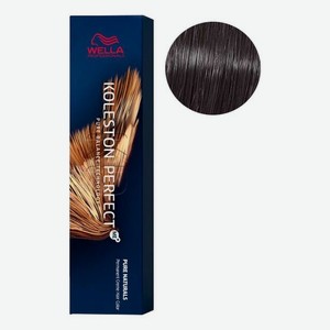 Стойкая крем-краска для волос Koleston Perfect Color Pure Naturals 60мл: 33/0 Темно-коричневый интенсивный натуральный