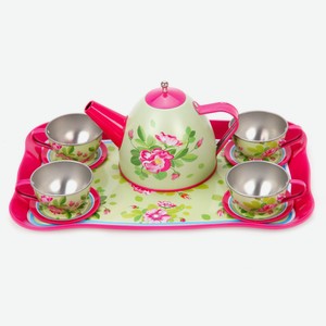 Игровой набор металлической посуды Mary Poppins «Розовый сад» 11 пр.
