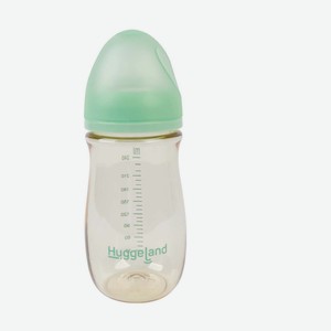 Бутылочка для кормления Huggeland зеленая с рождения 240 мл