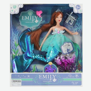 Кукла Emily из коллекции «Русалочка» в блестящем костюме, 28 см