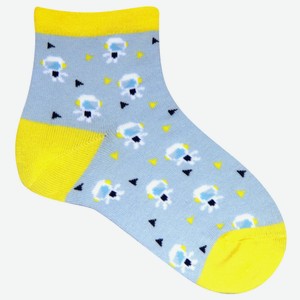 Носки для мальчика Акос со стопами, голубые (14)