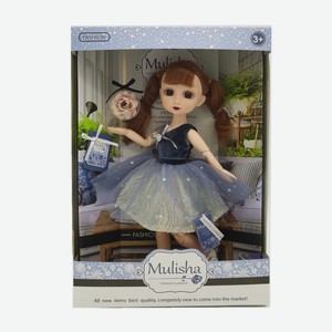 Кукла Emily Мулиша в платье с воздушной юбочкой 30см