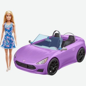 Кукла Barbie с фиолетовой машиной