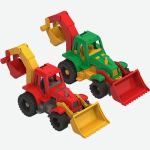 Трактор Нордпласт «Ижора» с грейдером и ковшом в ассортимент