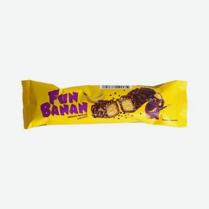 Вафельные батончики Fun banan, 35 г