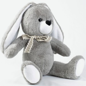 Мягкая игрушка Прима тойс «Заяц Буня», светло-серый