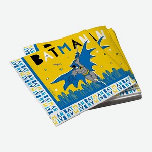 Салфетки бумажные ND Play «Batman» трехслойные