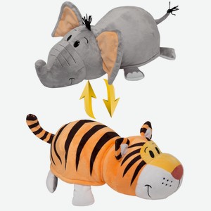 Мягкая игрушка 1toy «Вывернушка. Тигр-Слон» 35 см