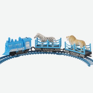 Железная дорога Toy Magic 11 предметов, синяя
