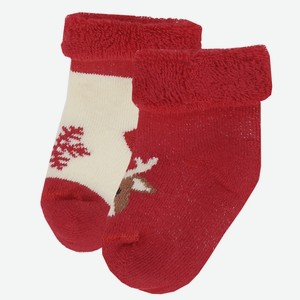 Носки для новорождённых Barkito 2 пары, белые, кра (9-10)