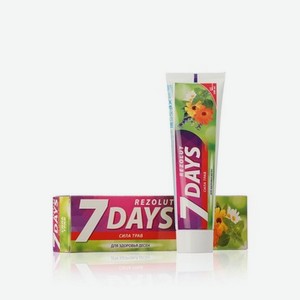 Зубная паста 7 days Rezolut   Сила трав   для здоровья десен 100мл