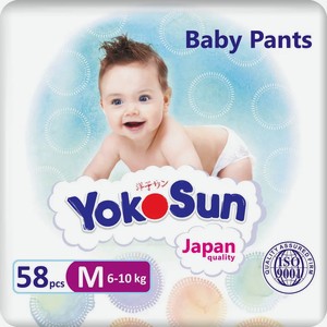 Подгузники трусики YokoSun M 6-10кг, 58шт Китай