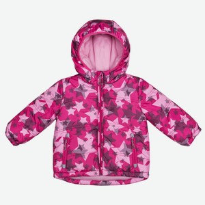 Куртка для девочки Barkito розовая с рисунком зв (86)