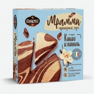 Торт Мрамми ФАРЕТТИ какао и ваниль, 260г