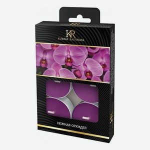 Свечи ароматические чайные в гильзе Нежная орхидея