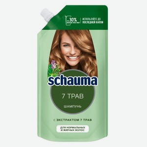 Шампунь для волос «Шаума» 7 Трав Свежесть и объём для нормальных и жирных волос, 250 мл
