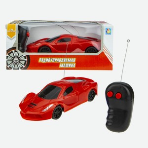 Игрушка транспортная на радиоуправлении 1Toy «Спортавто» электромеханическая, красная