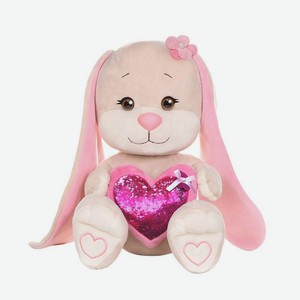 Мягкая Игрушка Jack&Lin Зайка с розовым сердцем, 20 см