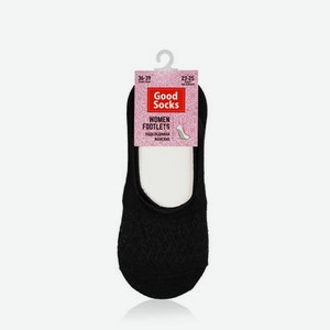 Подследники Good Socks трикотажные , с ажурной вставкой , SS19/8-3 , черные