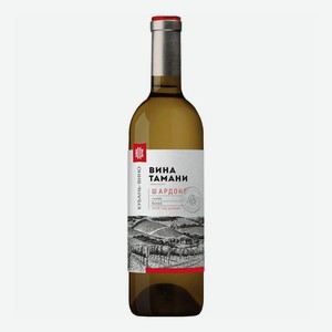 Вино Кубань-Вино Вина Тамани Шардоне белое сухое 700 мл Россия