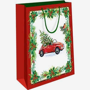 Пакет подарочный новогодний Арт и Дизайн в ассортименте, 26×32×7 см