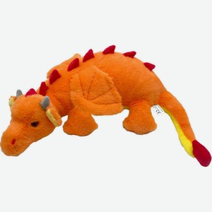 Мягкая игрушка Огненный дракон цвет: оранжевый, 45 см