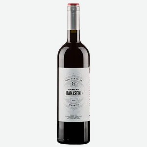 Вино Шато Ханасени Мерло красное сухое, 0,75 л, Молдова
