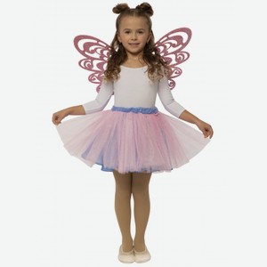 Карнавальный костюм для девочки Вестифика  Фея Винкс Блум  юбка и крылья, розовый (104-110)