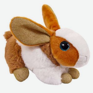 Мягкая игрушка ABtoys «Домашние любимцы» Кролик, коричневый 15 см