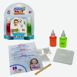 Набор для детского творчества 1Toy «Сделай игрушку. Aqua Art» Динозавры» 1 формочка, 2 краски по 50 мл