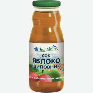 Сок детский Fleur Alpine Яблоко-Шиповник, с 5 месяцев, 0,2 л