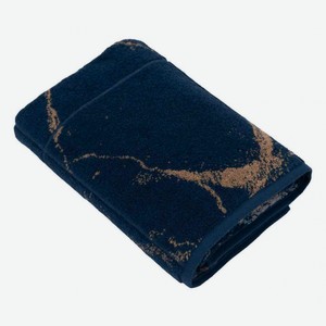Полотенце махровое DM текстиль Cleanelly Azure цвет: синий/тёмно-жёлтый, 70×130 см
