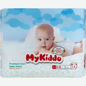 Трусики детские MyKiddo Premium L, 9-14 кг, 36 шт.
