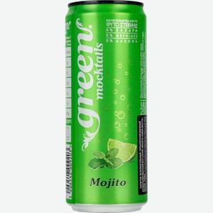 Напиток сильногазированный Green со вкусом мохито, 0,33 л
