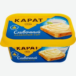 Сыр Плавленый Карат, Сливочный, 45%, 400 Г