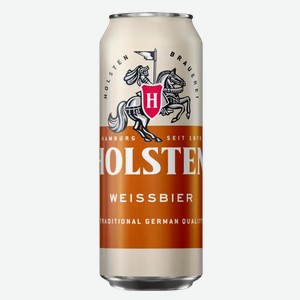 Пиво Holsten Weissbier Светл. Нефильтр. Пастер. Ж/б. 0,45л, ,