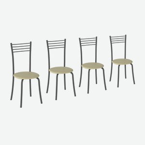 Комплект стульев Кассия серый / бежевый