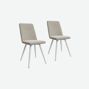 Комплект стульев Вивиан светло-бежевый / белый