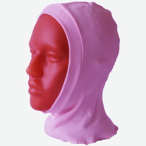 Шапка-шлем Индиго Розовая