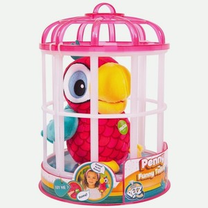 Мягкая игрушка IMC «Попугай Penny» интерактивный 26,5 см розовый