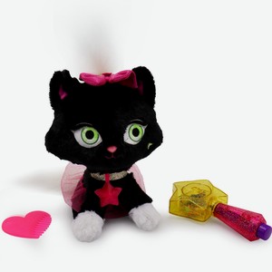Игровой набор Shimmer Stars «Котенок» со светящимися блестками 20 см, черный