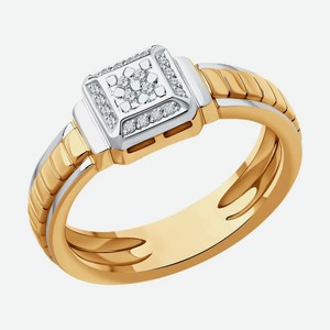 Кольцо SOKOLOV из золота с бриллиантами 1012579, размер 20.5