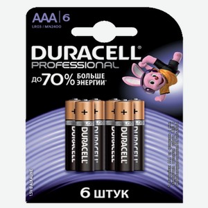 Батарейки Duracell Professional ААА 6 шт.