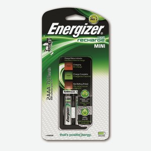 Зарядное устройство Energizer Accu Rechаrge Mini для батареек АА-AAA 2 шт.