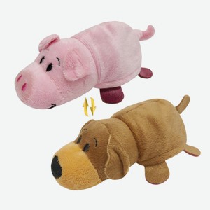Мягкая игрушка 1Toy «Вывернушка Ням-Ням. Собака-Свинья» 12 см