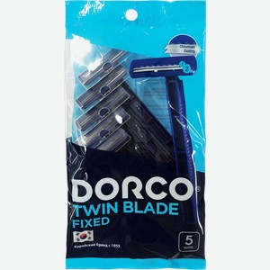Одноразовый станок для бритья Dorco Twin Blade Fixed 2 лезвия 5шт
