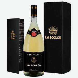 Вино Gavi dei Gavi (Etichetta Nera) в подарочной упаковке 1.5 л.